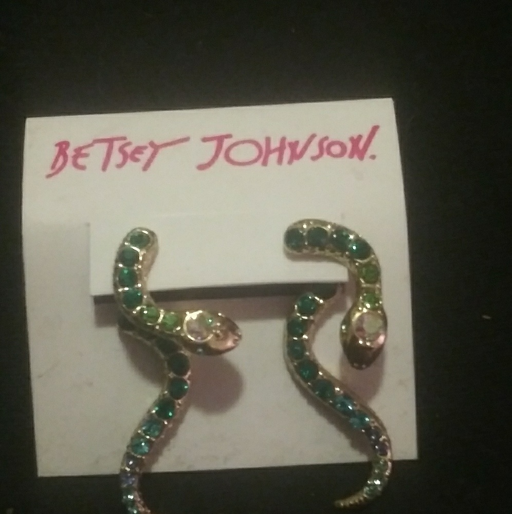 Betsey Johnson Rhinestone Earrings